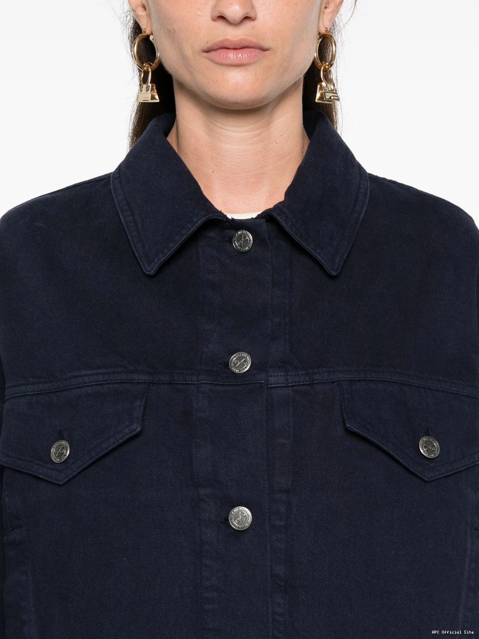 Affordable Women A.P.C. Cally jacket denim 0422